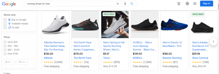 product titles in sponsored ads in google shopping